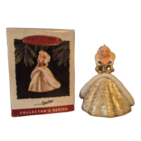 1994 Holiday Barbie Christmas Ornament NIB Hallmark Keepsake 2 in Series Mattel - Picture 1 of 11